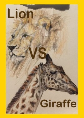 Лев против жирафа